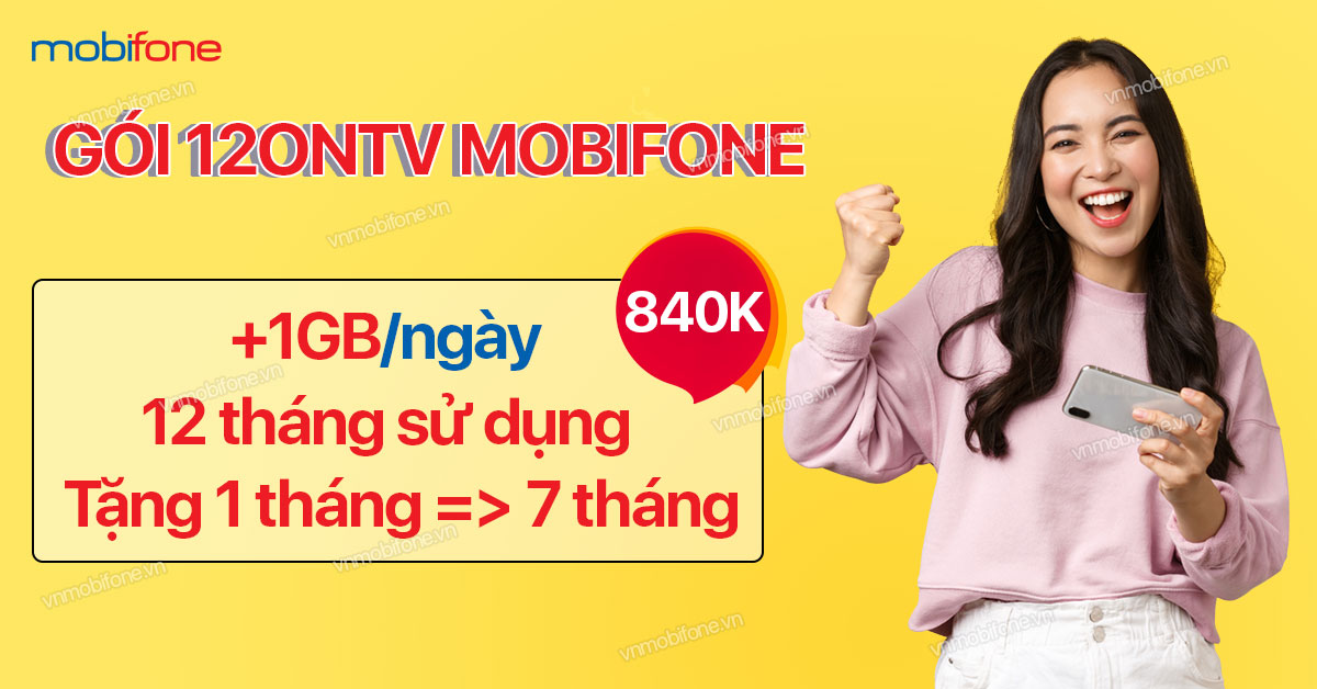 Cú pháp đăng ký gói 12ONTV Mobi Gói 12ONTV MobiFone