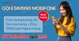Gói ESIM990 MobiFone