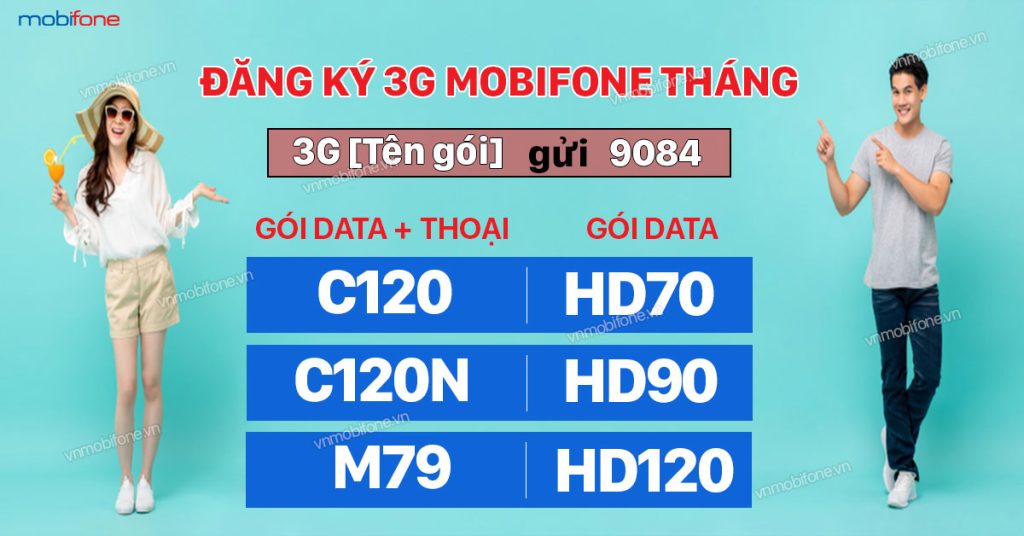 Gói 3G MobiFone tháng