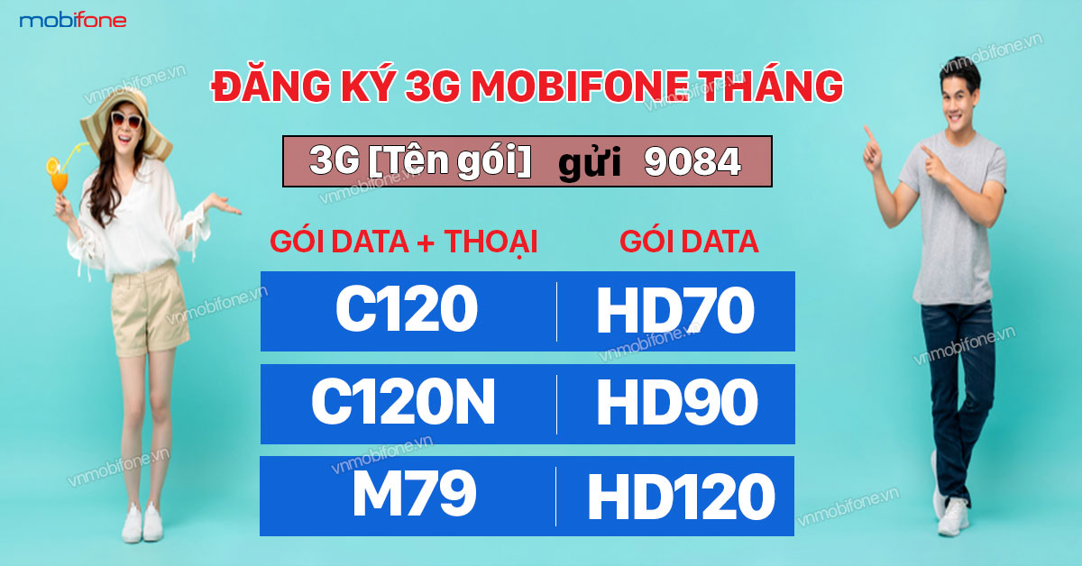 Gói 3G MobiFone tháng
