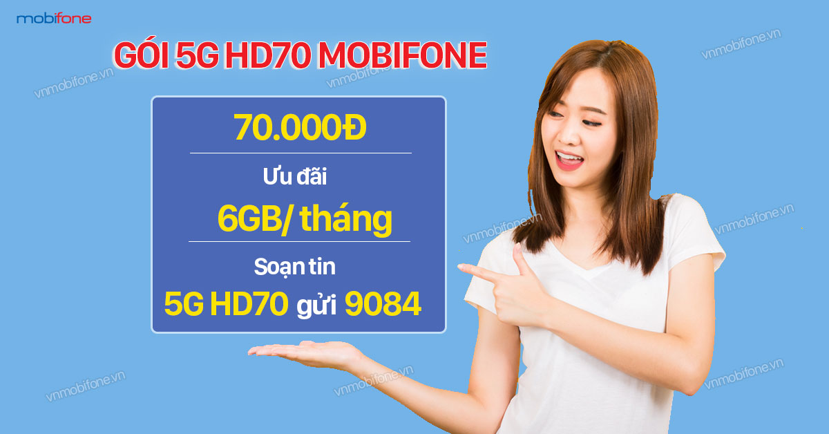Gói 5G HD70 MobiFone