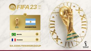 Theo dự đoán game EA Sport - FIFA 23 thì chức vô địch World Cup 2022 năm nay sẽ thuộc về đội tuyển Argentina.